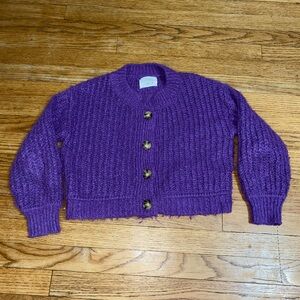 Zara Kids Girl’s Knit Cardigan Purple Size 9/10
